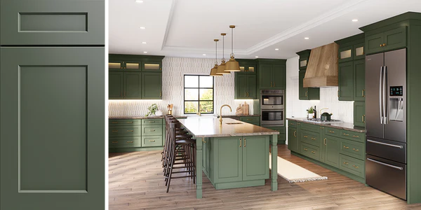 HIGHLAND IVY SHAKER RTA KITCHEN CABINETS - Unique cabinet doors and boxes